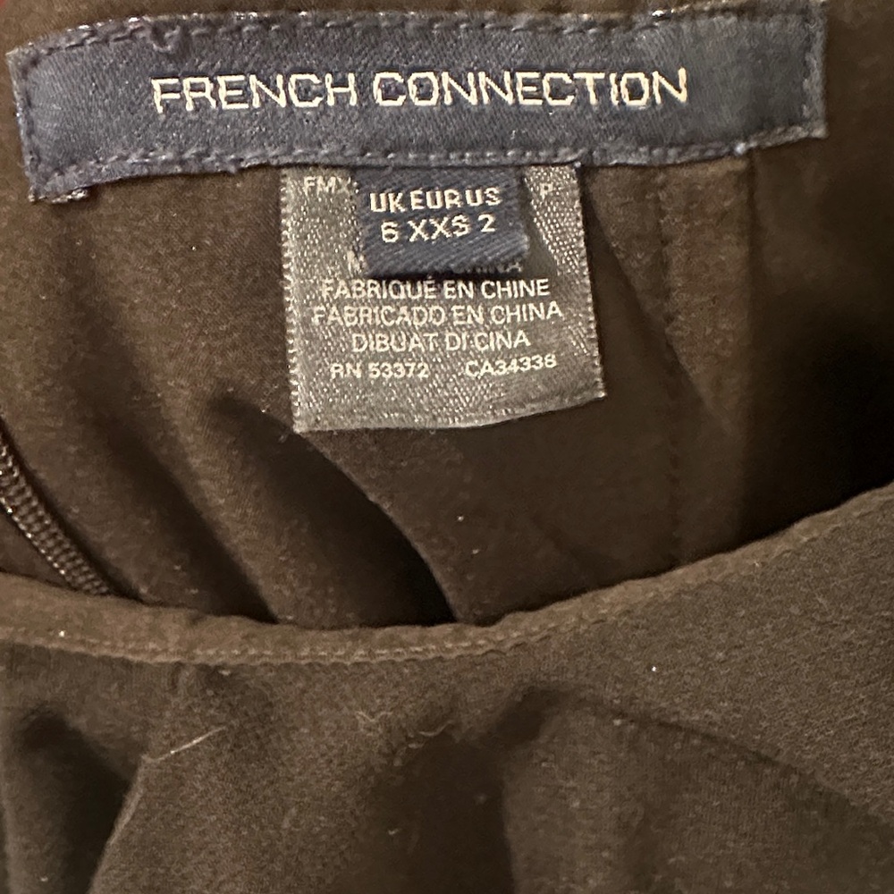 French Connection Black Ruffle Mini Dress - Picture 2 of 3